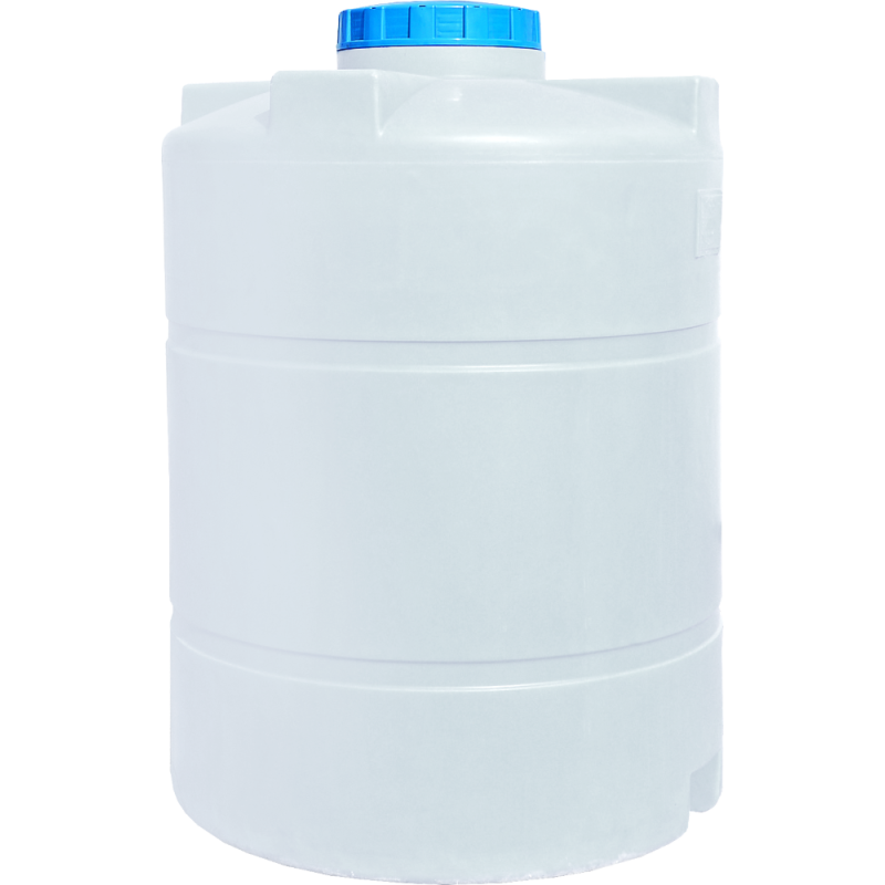 Бочка 2000 л вертикальна ПБ біла Пласт бак